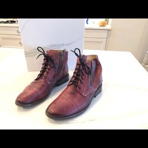 Bed Stu Bonnie Lace Up Bootie (Teak Rustic)